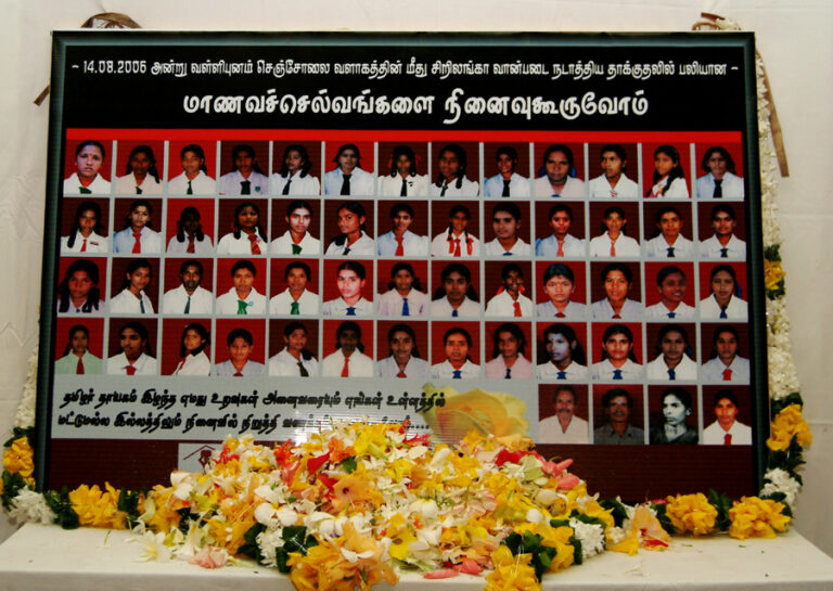 Commemorazione del massacro a Sencholai