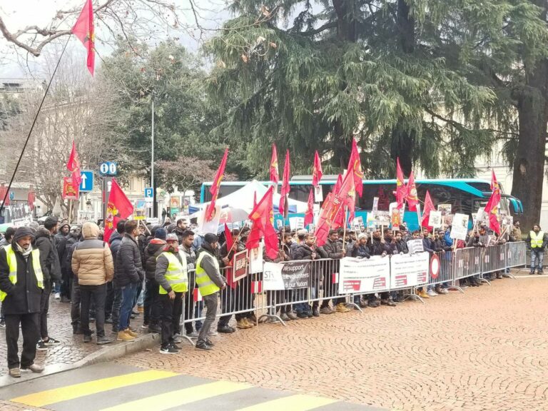 Manifestazione e sostegno dal popolo tamil, ai propri rappresentanti, all’apertura del processo